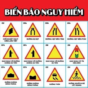 CÁC BIỂN BÁO GIAO THÔNG ĐƯỜNG BỘ VIỆT NAM MỚI NHẤT